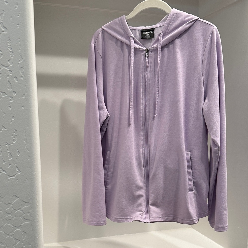 32 Degrees Light Purple Zip-Up Hoodie